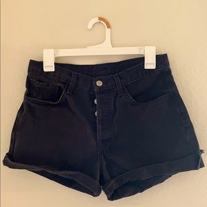 Brandy Melville/John Galt Black Denim Shorts, 27